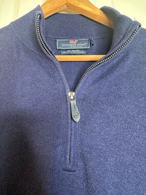 Vineyard Vines Thaxter Quarter Zip Sweater - EUC